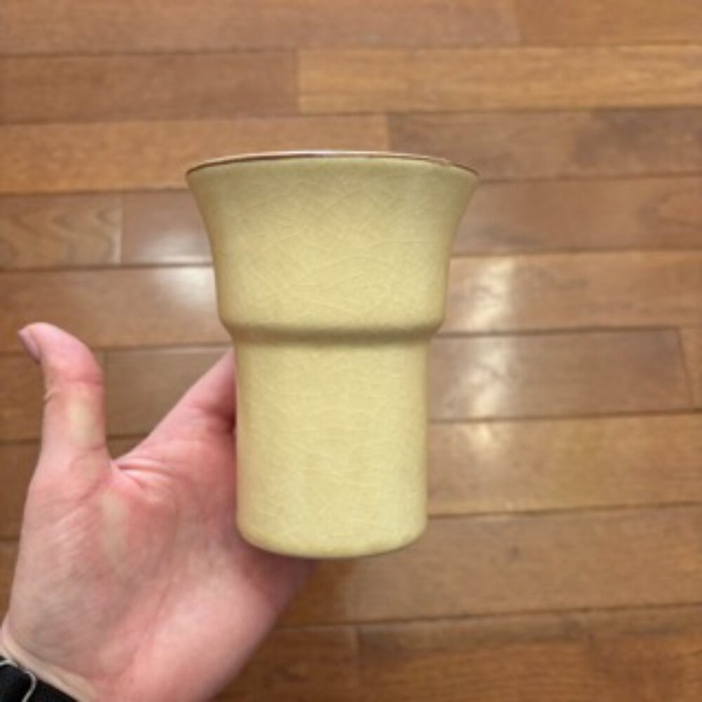 Vintage 70's Pfaltzgraff Ceramic Mugs with Embossed Copper Cup Holders - Picture 2 of 6